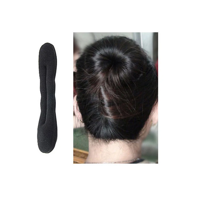 2Types Elegant Women Ladies Girls Magic Shaper Donut Hair Bun Maker Fashion Styling Tool Accessories Twister Braider - купить по
