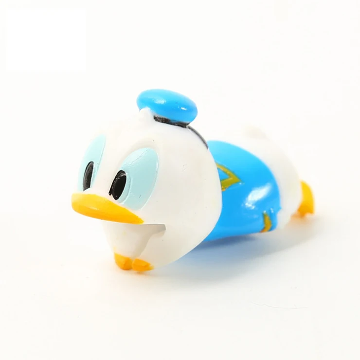 Donald Duck 1 шт. кабель укуса линия передачи данных защита от поломок цельный Dragon Ball кабель укуса протектор для Iphone кабель забавная игрушка для ребенка - Цвет: Donald Duck