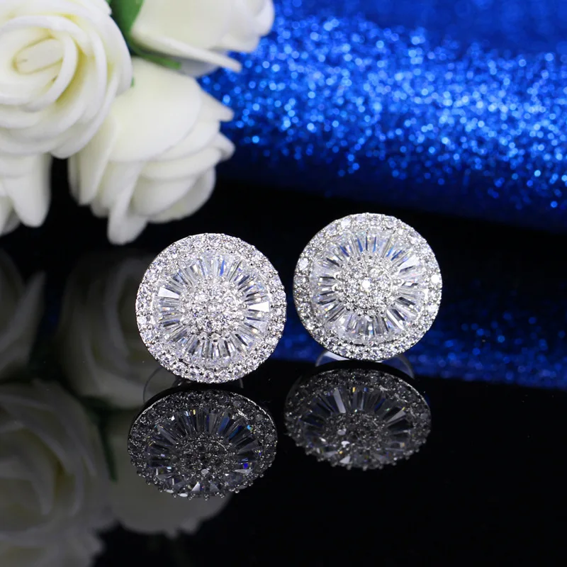 Набор из колье и серёг с фианитом|necklace earrings jewelry set|brand setsjewelry sets |