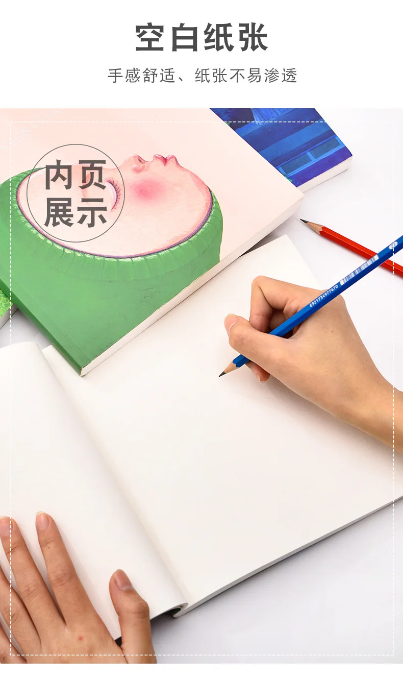 fairy tale hand-painted art sketches speed book picture pupil painting blank graffiti planner stickers memo pad stationery
