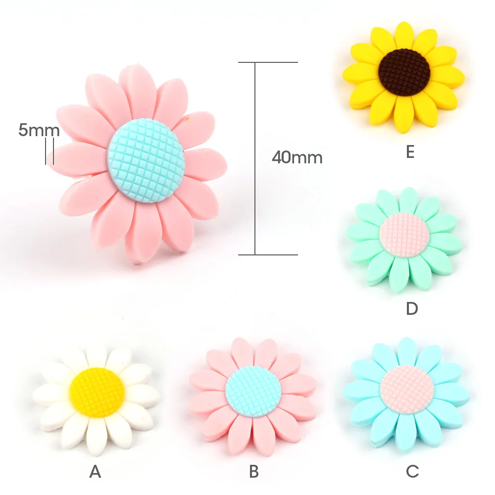 5 шт. Силиконовые Прорезыватели для зубов в виде подсолнуха | Мать и ребенок