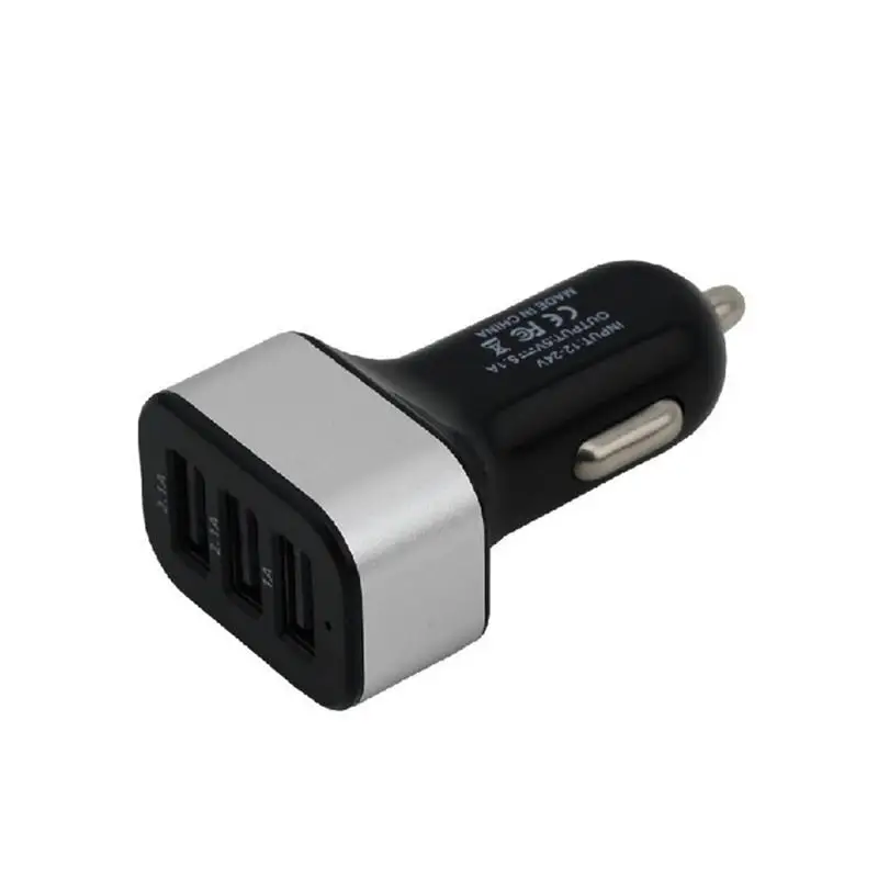 VORCOOL DC 12-24 В 3 usb порта автомобильное зарядное устройство адаптер Розетка 1А 2.1A зарядное устройство Универсальный автомобильный адаптер для телефона