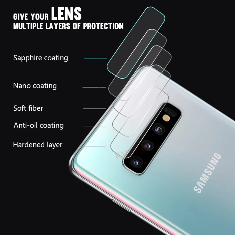 9D полное покрытие пленка для samsung Galaxy S10 S10E S10 Plus Гидрогелевая Передняя пленка+ задняя пленка+ стекло для объектива камеры