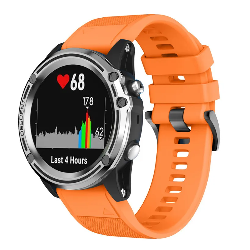 CARPRIE сменный силиконовый мягкий быстросъемный набор ремешок для Garmin Descent Mk1 GPS