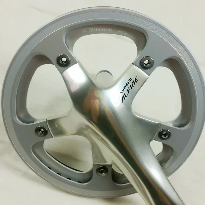 SHIMANO Alfine FC S500 S501 Crankset 45T Chainring BCD 130mm 170mm Crank 24mm Bottom Bracket 8 9 S SP8 City Folding Road Bicycle | Спорт и