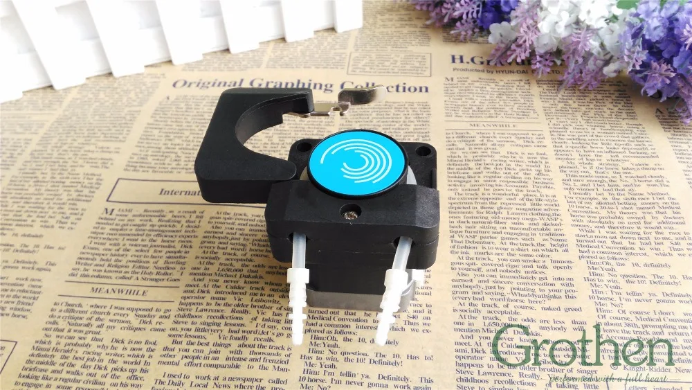 Перистальтический дозирующий насос с 42 шаговыми 4 линиями фотошланговый от GROTHEN