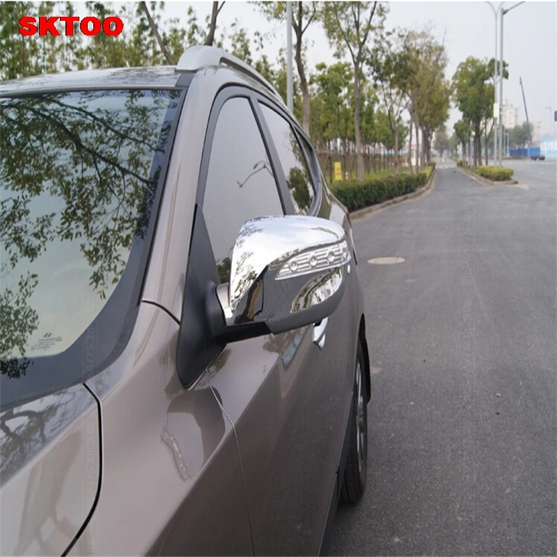 Подходит для Hyundai IX35 2010-2015 хромированная крышка зеркала заднего вида аксессуары 2