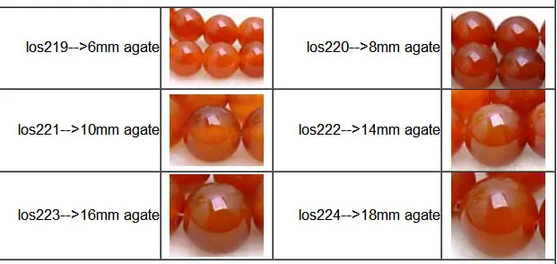 Qingmos 6mm Round Red Natural Agates Beads for Jewelry Making loose Strand 15&quot Beadwork-los219 | Украшения и аксессуары