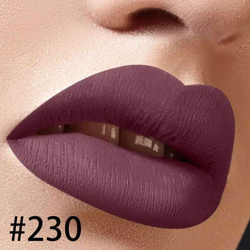 Цвет 230 частная этикетка Матовая жидкая губная помада блеск для губ оптовая