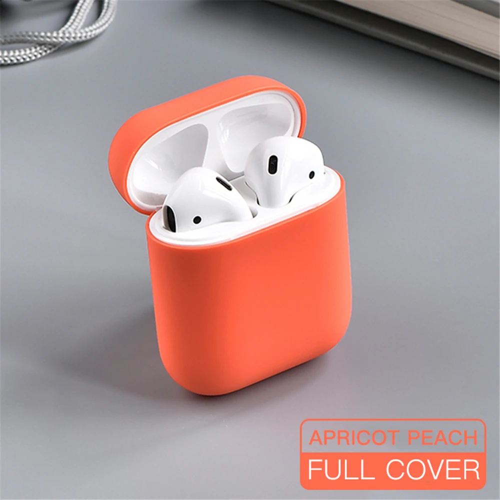 Бренд мягкий жидкий силиконовый чехол для Apple AirPods 1 2 Наушники-чехол Bluetooth Air Pods крышка Earpods защита Funda