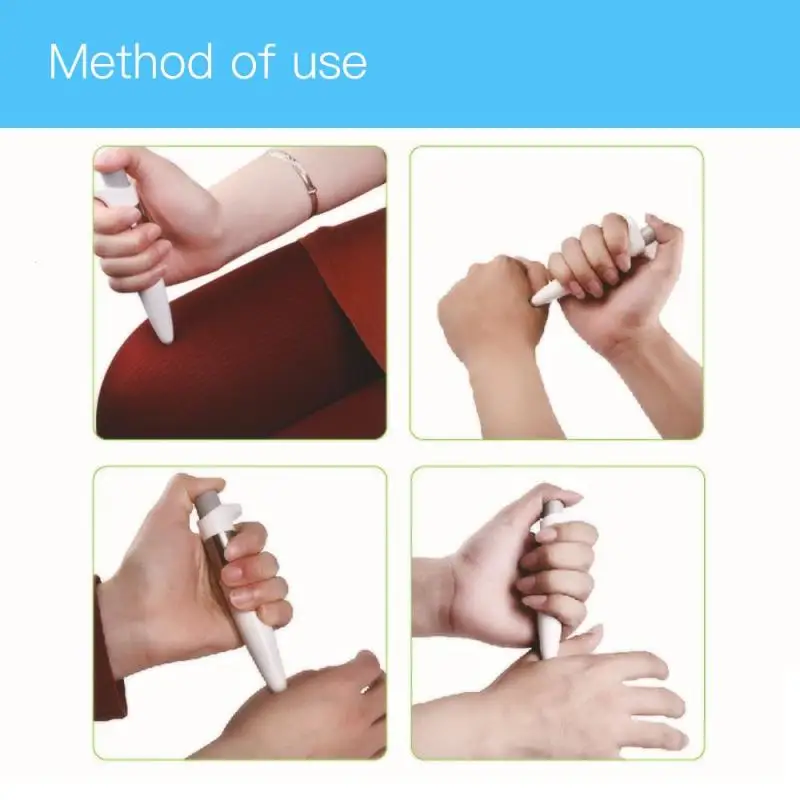 Accupuncture Pen Портативный Handhled электронные тела массаж шеи спине помощи точки