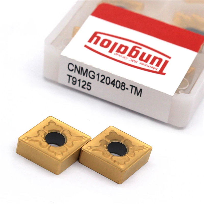 Tungaloy CNMG120408 TM T9125 высококачественный карбидный внешний токарный инструмент CNMG 120408 120404 токарный станок с ЧПУ