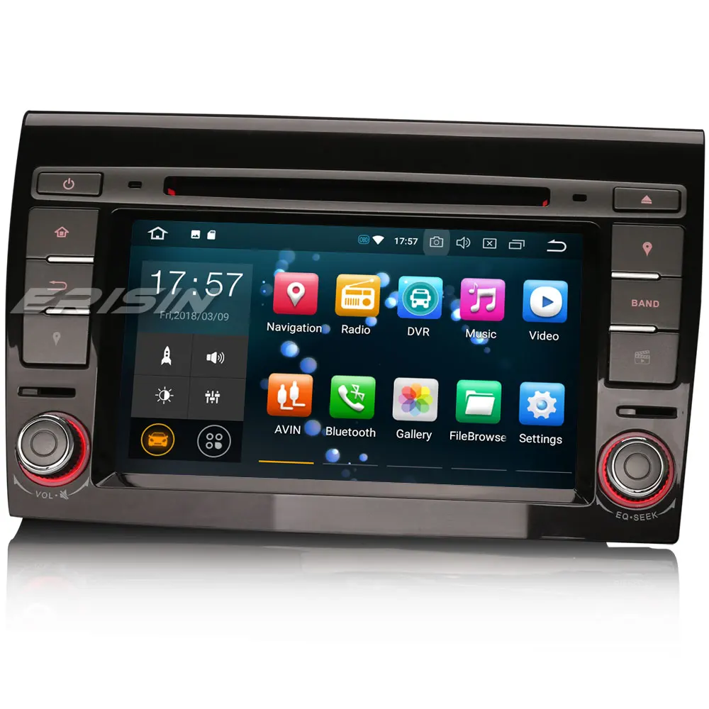 Erisin ES7871F 7 &quotAndroid 8 0 Восьмиядерный автомобильный dvd плеер gps аудио 3g Bluetooth для BRAVO 2007