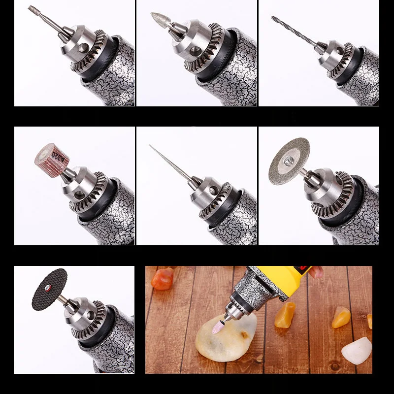 Trochilus 400 Вт dremel мини-измельчитель с переменной скоростью Многофункциональный