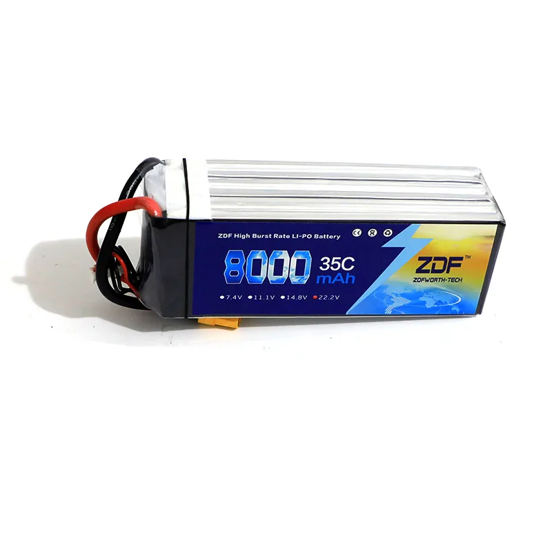 ZDF 22 2 v 6S 5000mah 6000mah 50C Max 100C литий-полимерный аккумулятор для стандартного вертолета