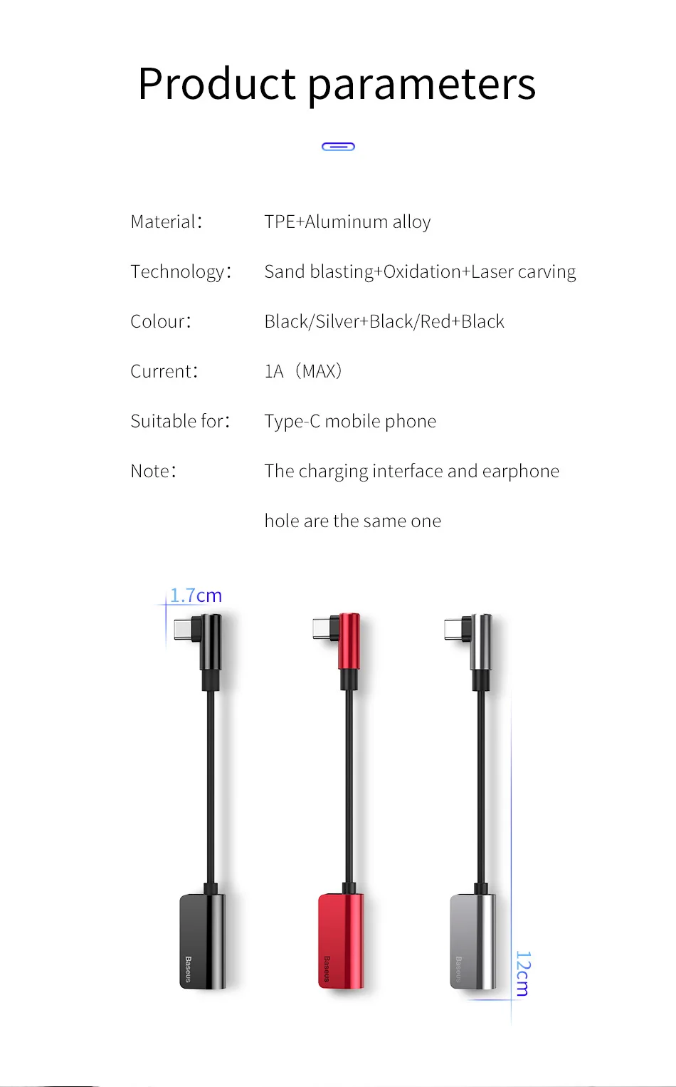 Baseus локоть usb type C адаптер для huawei P20 Pro 2 в 1 USB C до 3,5 мм разъем зарядный кабель наушники адаптер для Xiaomi 6 8