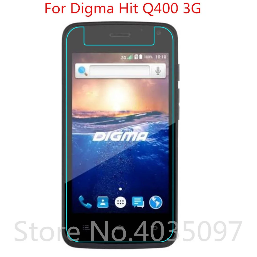 2.5D 9H закаленное стекло для Digma Hit Q400 3G на телефон защитная пленка экрана СТЕКЛО |
