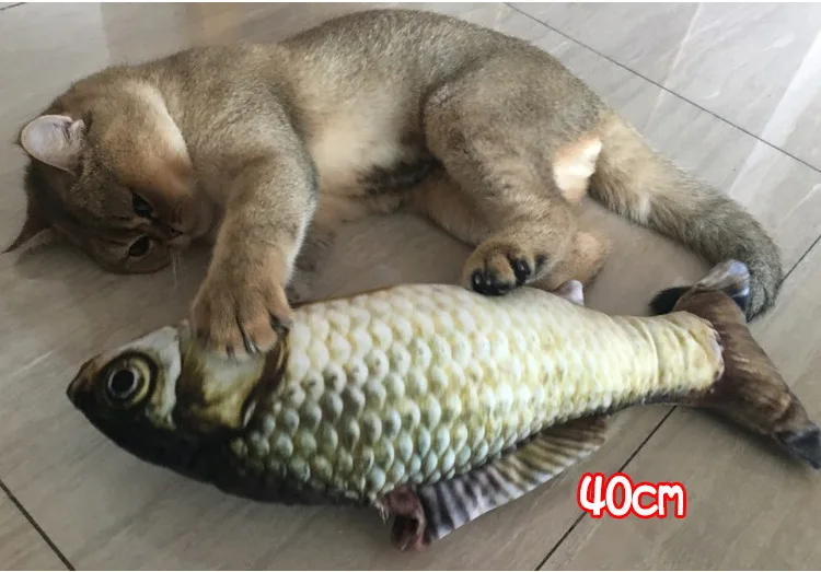 Игрушка для кошек MINGFAN, рыба, плюшевая игрушка для домашних животных, игрушки для собак, игрушки для кошек, забавная Подушка для сна, мята, кошачья мята, укус, игрушки Tsui, 1 шт., H999
