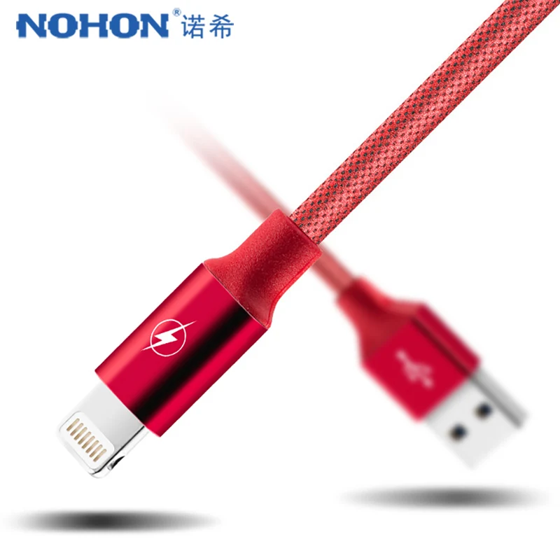 NOHON Кабель зарядного устройства USB Освещение 8Pin кабели для IPhone X XS MAX XR 8 7 6 5 6s S Plus