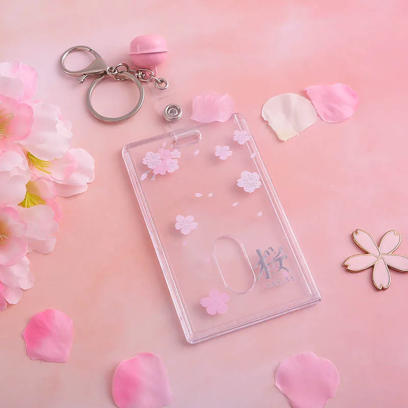 Helpro Прозрачный автобус карты комплект вишневого цвета для удостоверений ID набор