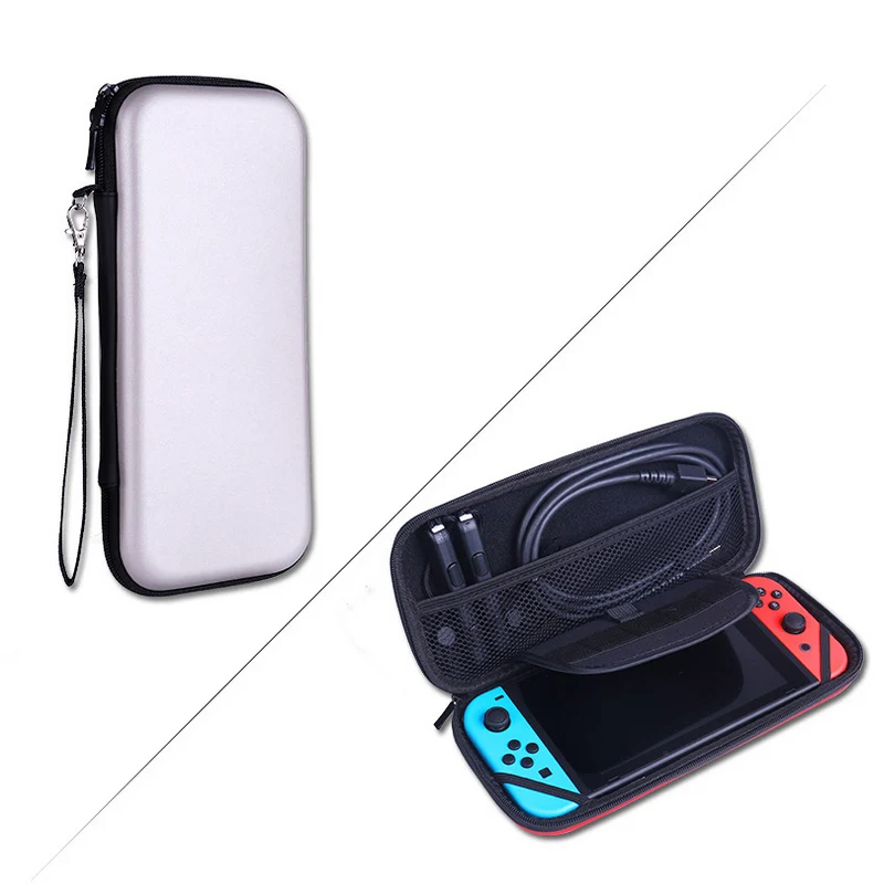Silver Портативная Жесткая Сумка для хранения для nyd Switch Case защитный чехол Сумки для Nintendo DOS Switch NS аксессуары Cattry сумка - Цвет: Silver