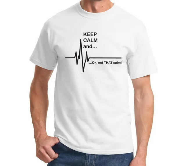 Keep Calm and...Not That смешная футболка для медсестры с измерением частоты сердечных
