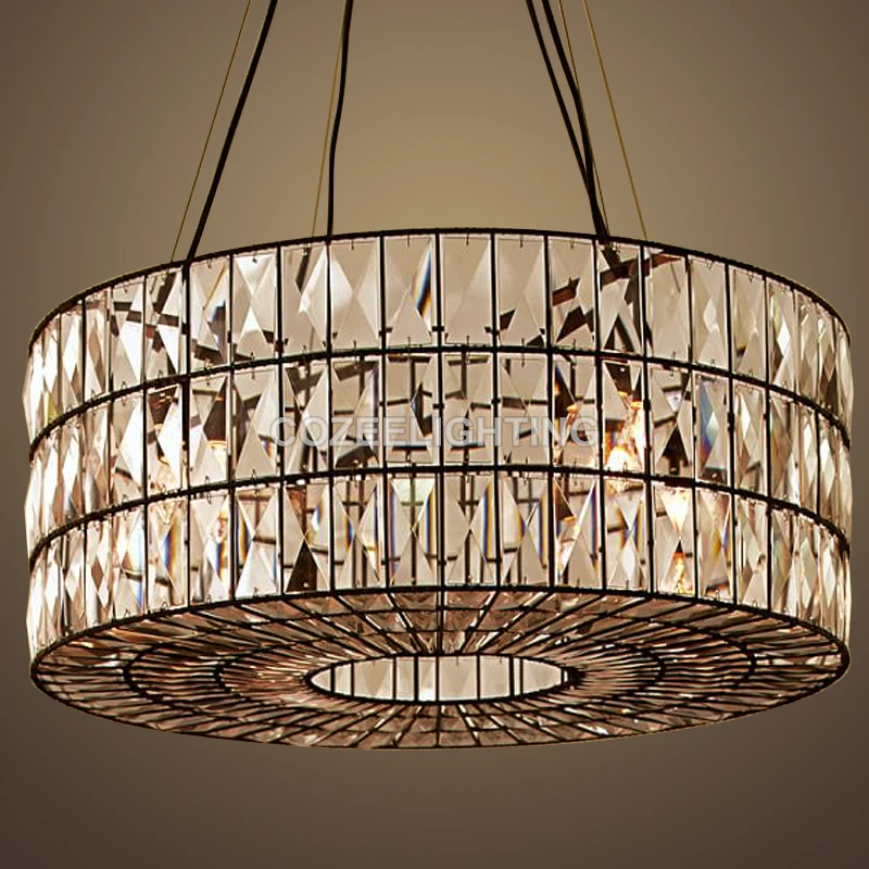 Роскошное винтажное Хрустальное внутреннее освещение люстры хрустальные