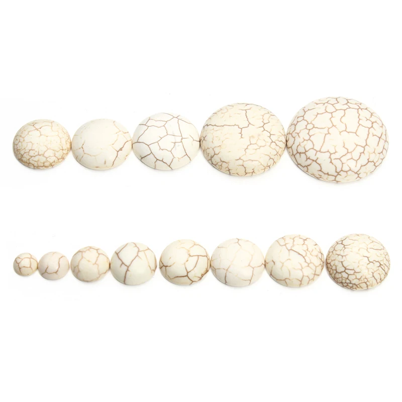 Полукруглые бусины из натурального белого бисера 10 шт./лот 6 30 мм с плоским