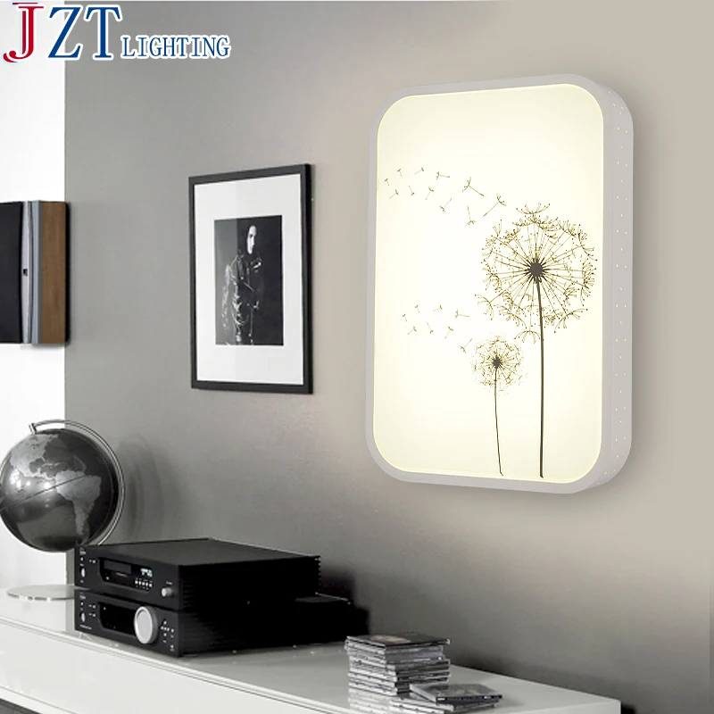 M прямоугольная Скандинавская креативная светодиодная настенная лампа 31*21 см