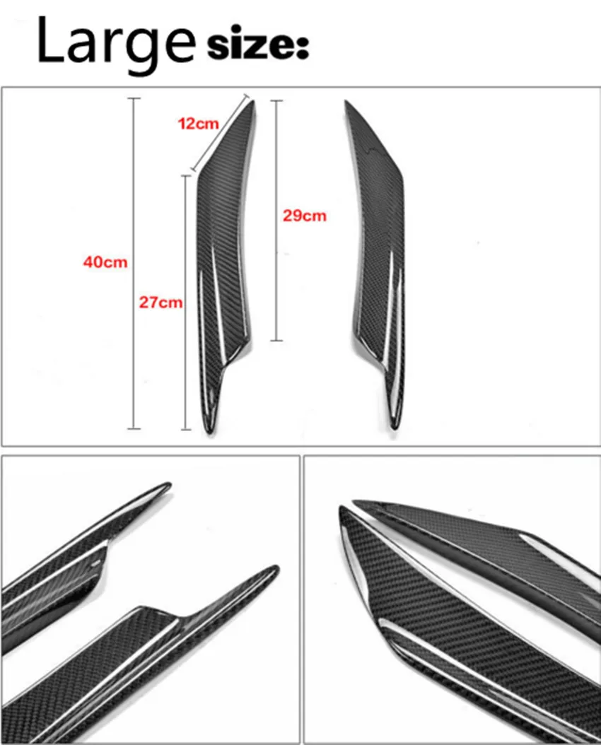 4 шт. передний бампер из углеродного волокна|bumper splitter|front bumper splitterfront |