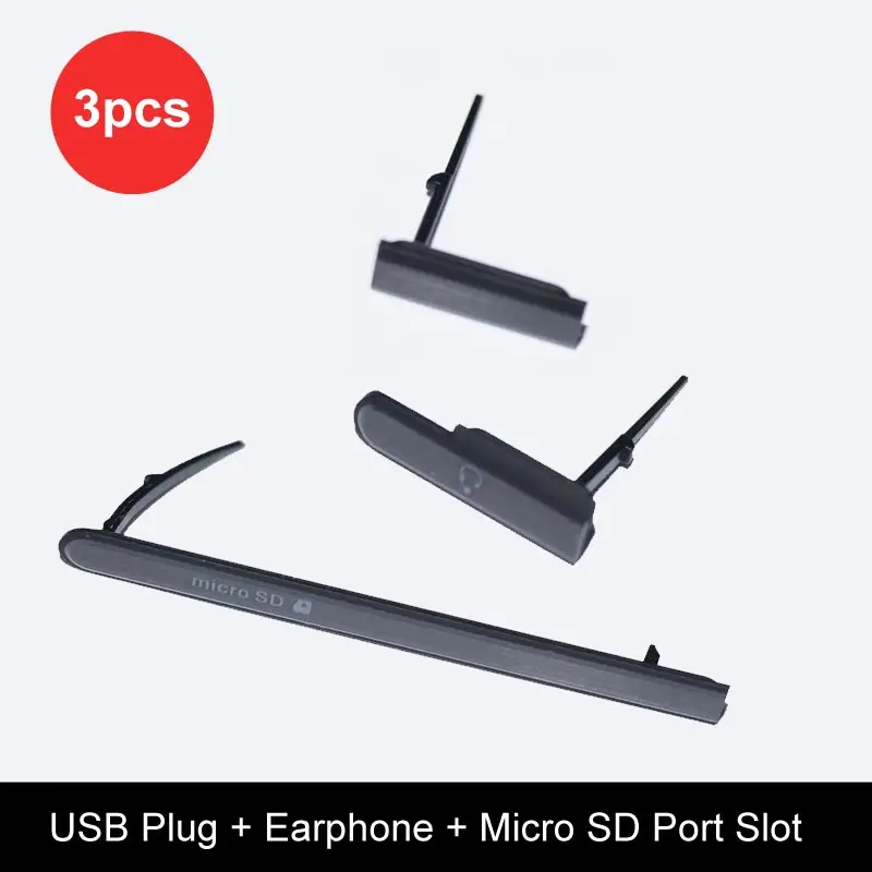 100% оригинальный 3 шт. USB разъем для зарядного устройства + наушники Micro SD и слот Sim