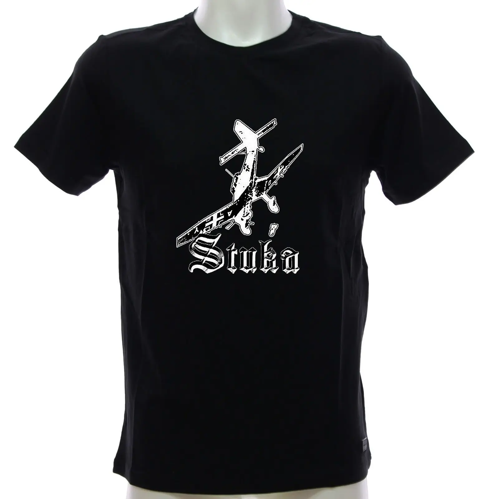 

Men 2019 Summer Round Neck Men'S T Shirt Hipster Cool O Neck Tops Stuka Luftwaffe T-Shirt Serie Military Collectiont Shirt Logo