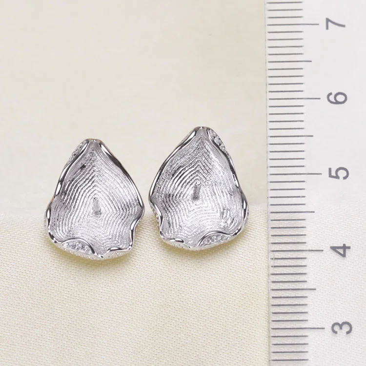 Shiny Findings 925 Silver Fashion Jewelry DIY Making Accessory Earring Hoop Connector No Pearl | Украшения и аксессуары