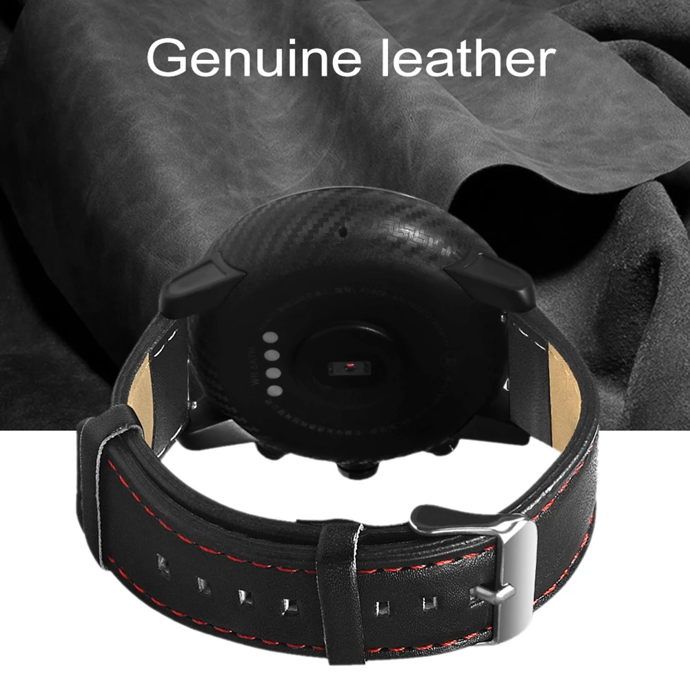 Hangrui ремешок из натуральной кожи для Xiaomi Huami Amazfit Pace Stratos 2 2S ремешок 22 мм смарт-часы наручные аксессуары