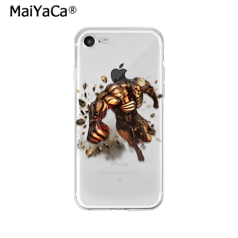 Мягкий ТПУ чехол MaiYaCa Attack on Titan для iPhone 6S 6plus 7 7plus 8 8Plus X Xs MAX 5 5S XR|Чехлы-накладки| |