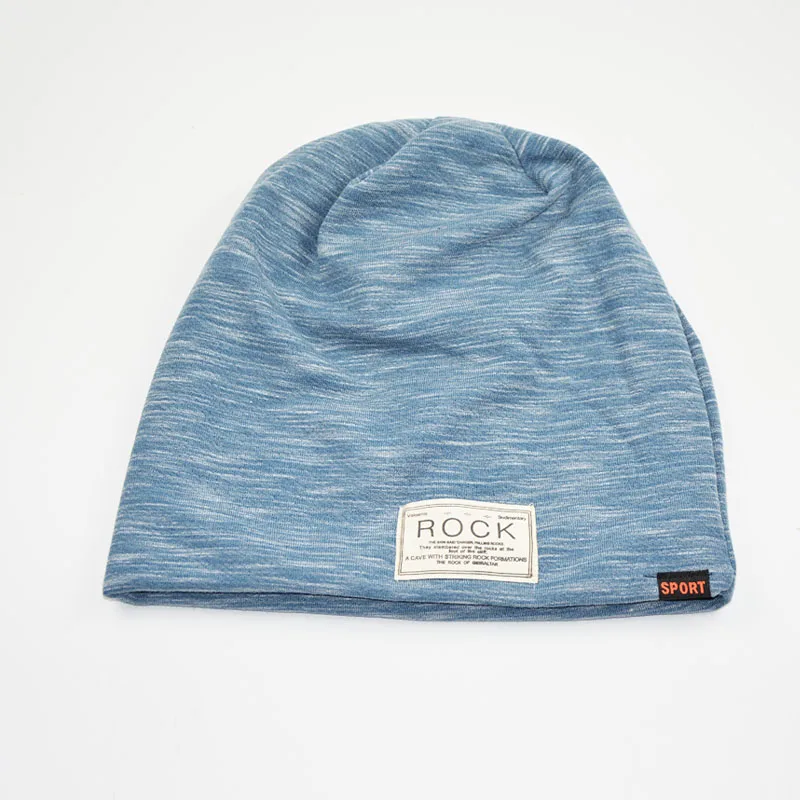 Зимняя Лыжная шапочка для мужчин хип-хоп Skullies Beanies рок логотип Повседневная шапка-тюрбан шляпа для женщин шляпа с бархатом - Цвет: blue