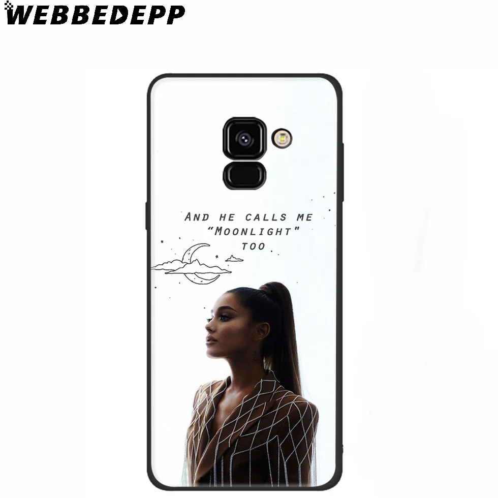WEBBEDEPP Ariana Grande силиконовый чехол для Samsung Galaxy A3 A5 A6 A7 A8 A9 A10 A20 A30 A40 A50 A70 M10 M20 M30 |