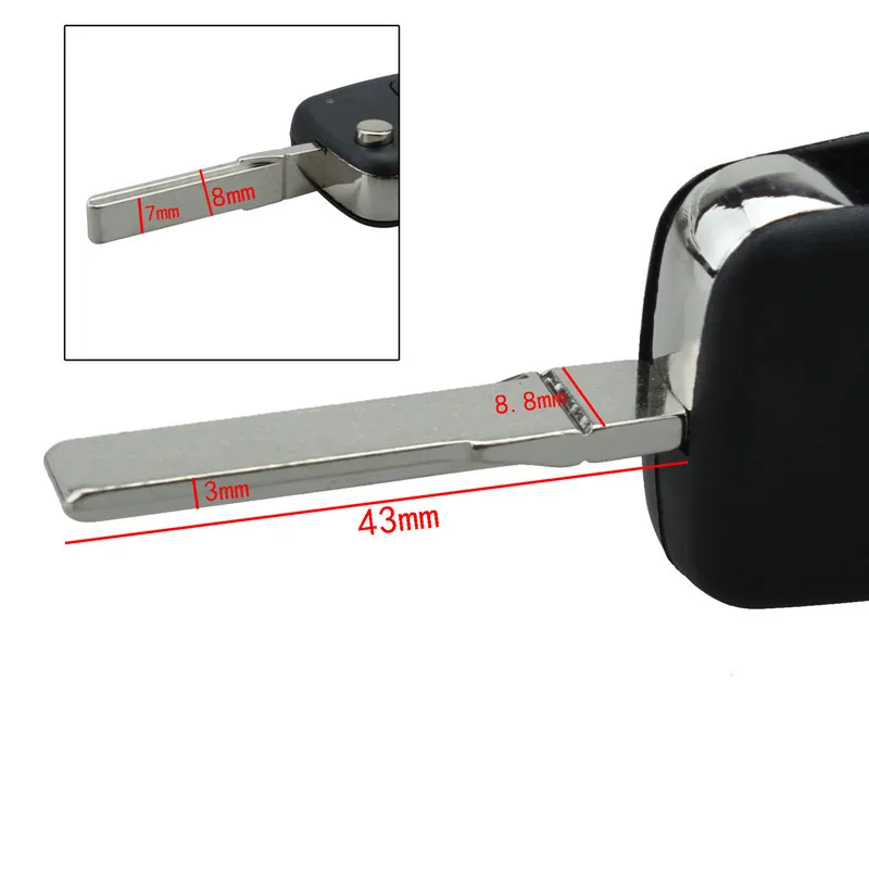 Новый 2/3 кнопка складной флип чехол для дистанционного ключа от машины FOB