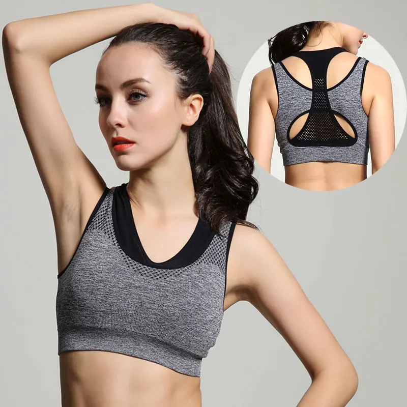 

Female breathable type size bra chest fat back high strength shock tube tops bralette fitness sutian