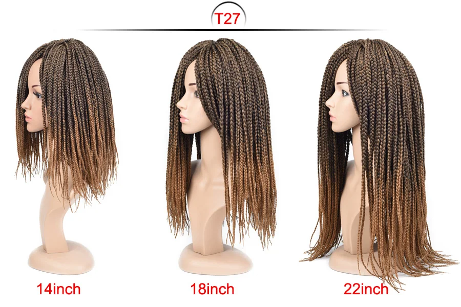 TOMO 1" 18" 2" косички для волос, накладные волосы Омбре, блонд, коричневый, бордовый, черный, синтетические плетеные волосы для наращивания