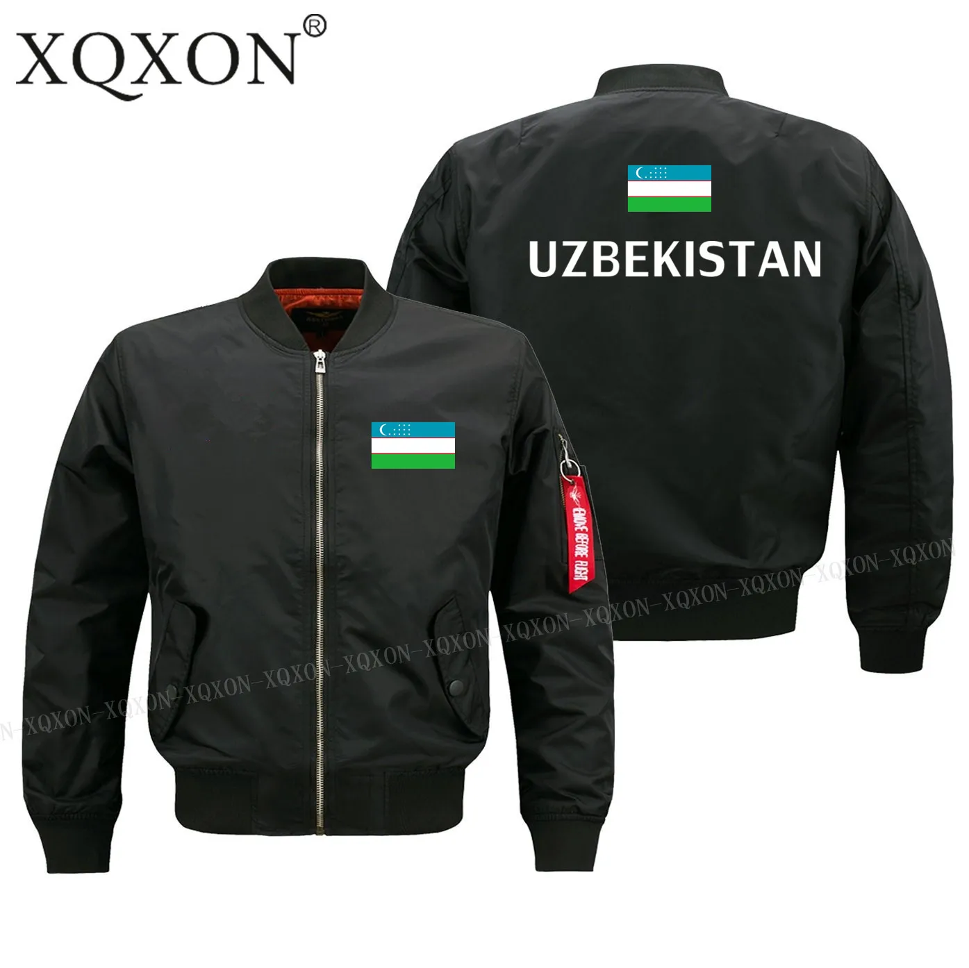 

New-Uzbekistan Flag Design New Military Style Pilot Bomber Jacket Fashion Causal Men Jackets Coats Top J195