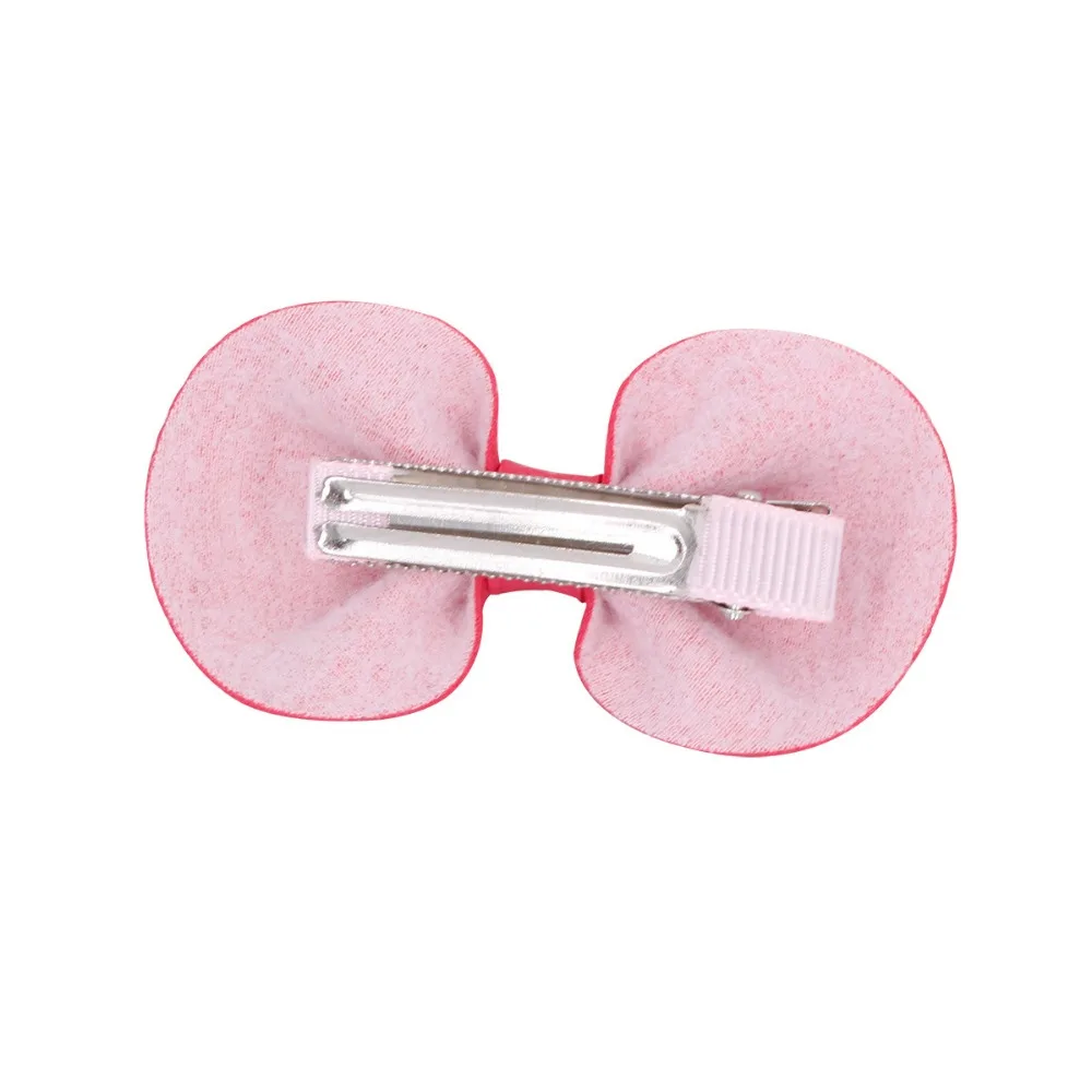 12 шт./лот заколки для волос с бантом из искусственной кожи аксессуары маленьких