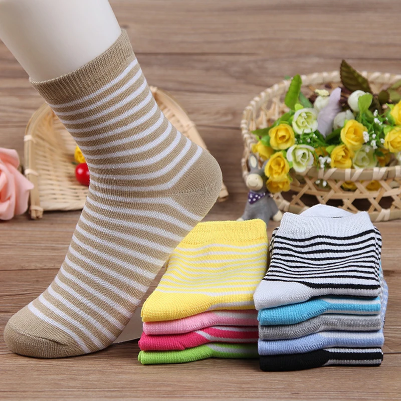 Носки женские короткие в полоску 5 пар|fashion woman socks|women fashion sockswomen socks |