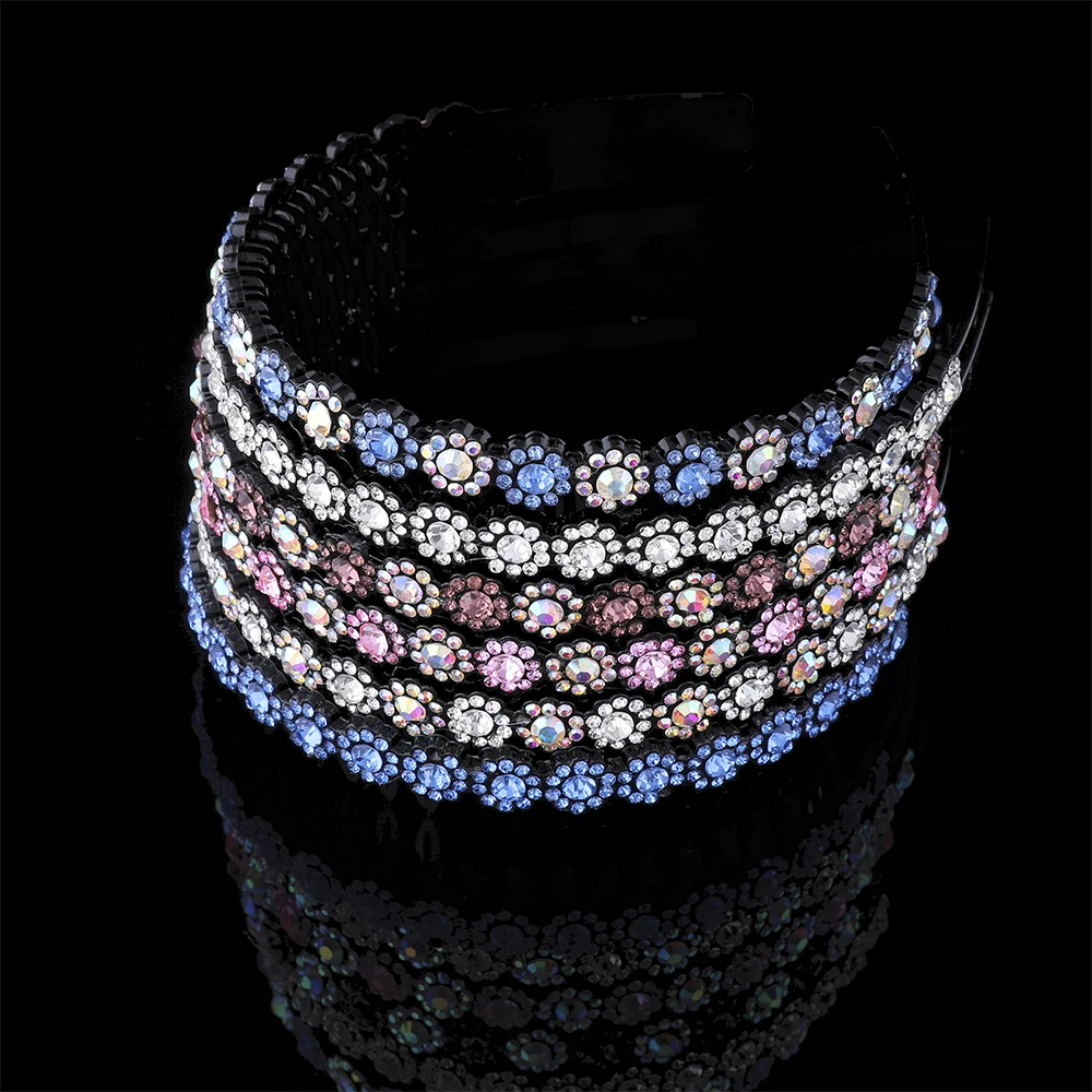 AWAYTR с головными повязками на нескользящей подошве ободок Красочные Стразы