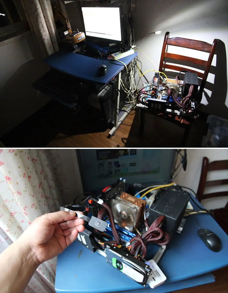Компьютер ATX алюминиевый корпус горизонтальная открытая машина DIY хост-бокс Настольный персональный шасси прозрачный креативный