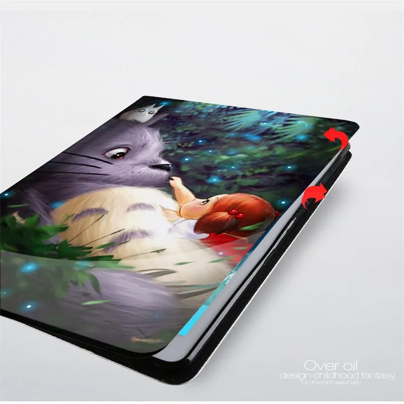 Милый кожаный чехол с изображением персонажа кота из мультфильма для Ipad 2/3/4