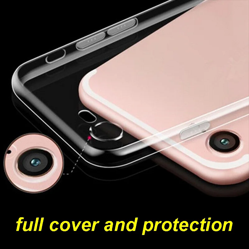 Ультра-тонкий тонкий мягкий crystal clear прозрачный ТПУ case bag back полное покрытие для