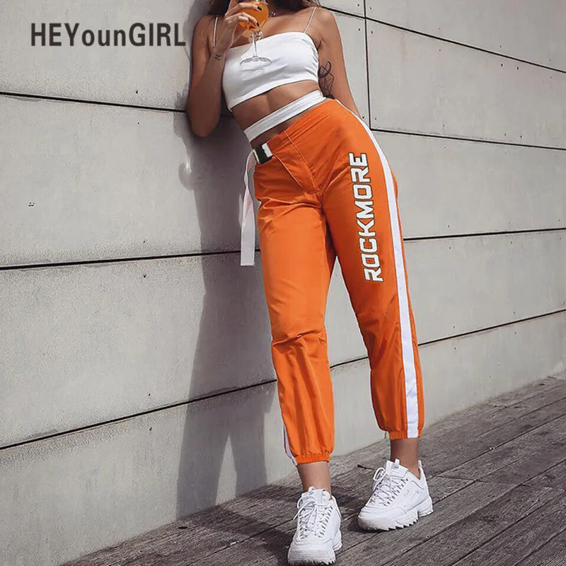 Женские спортивные брюки HEYounGIRL с высокой талией Повседневная Уличная одежда