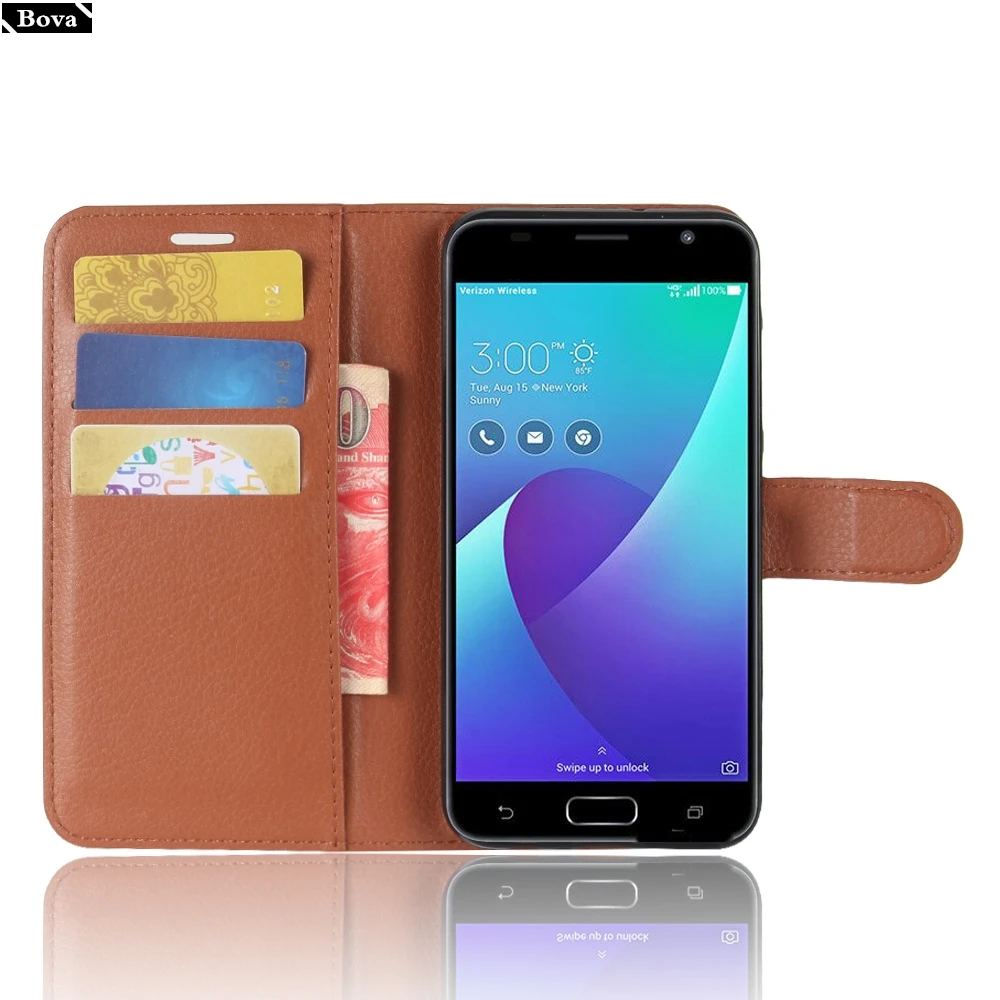 Кожаный чехол для ASUS Zenfone V V520KL кошелек держатель карт чехлы телефонов защитный 5 2