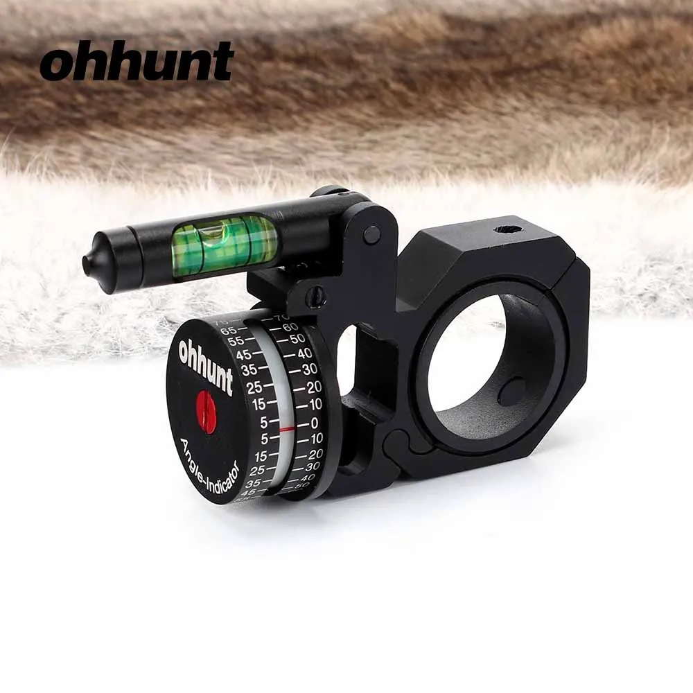 Тактический угловой косинусный индикатор ohhunt с пузырьковым уровнем 25 4 мм 30